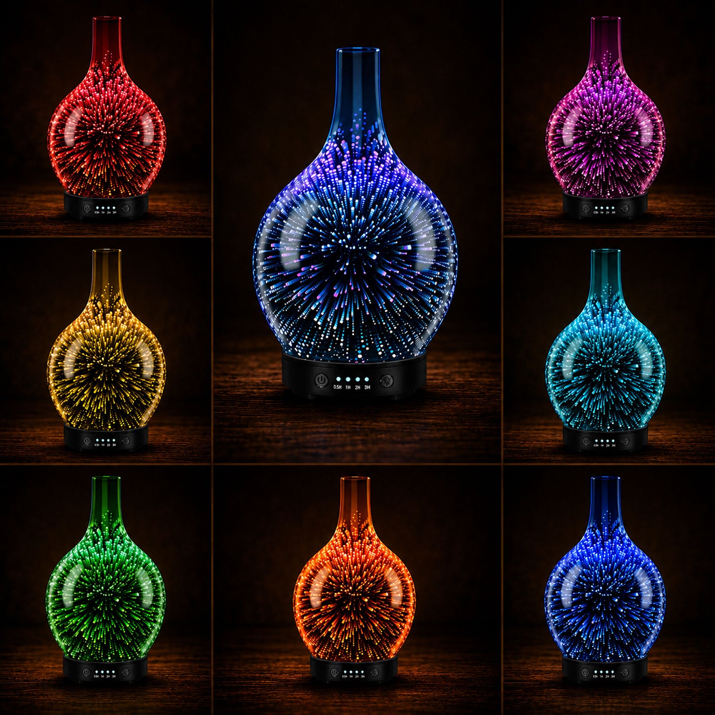 The Mystery Aroma Bundle: 3D Glass Aroma Oil Diffuser + FREE Surprise Gift