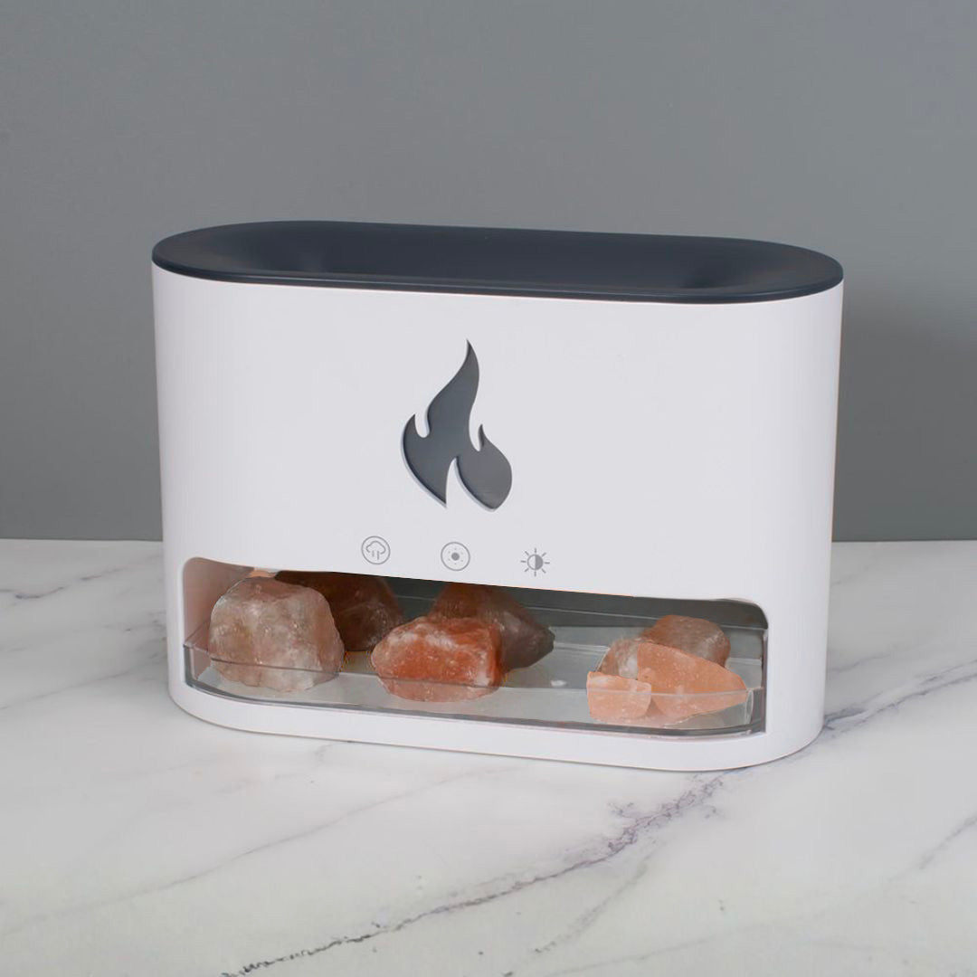Natural Quartz Forest LED and Himalayan Salt Humidifier– Sleep Lamp Set
