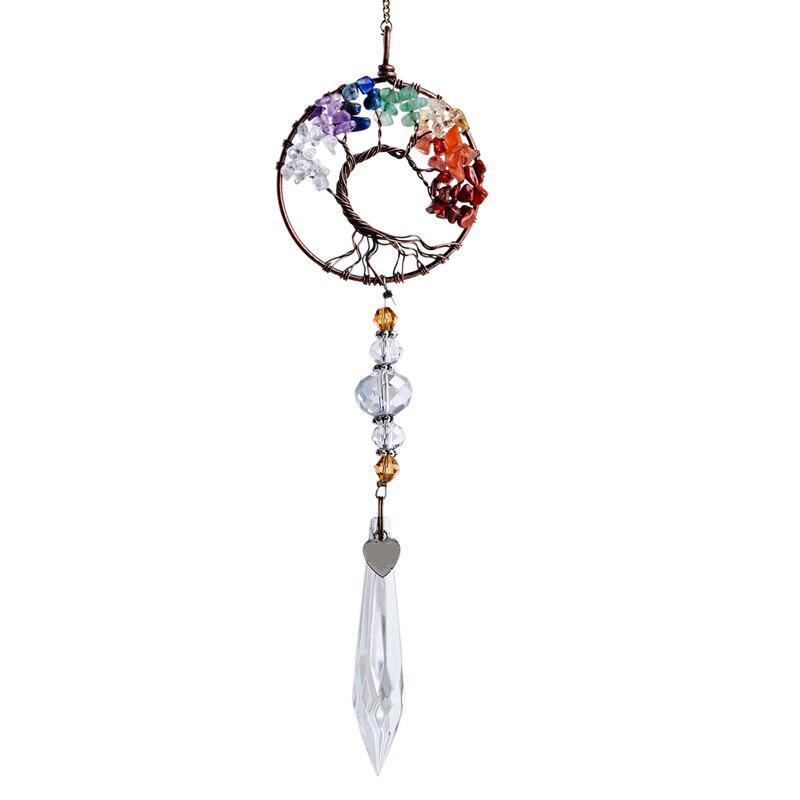 Rainbow Gemstone Glass Wind Chimes