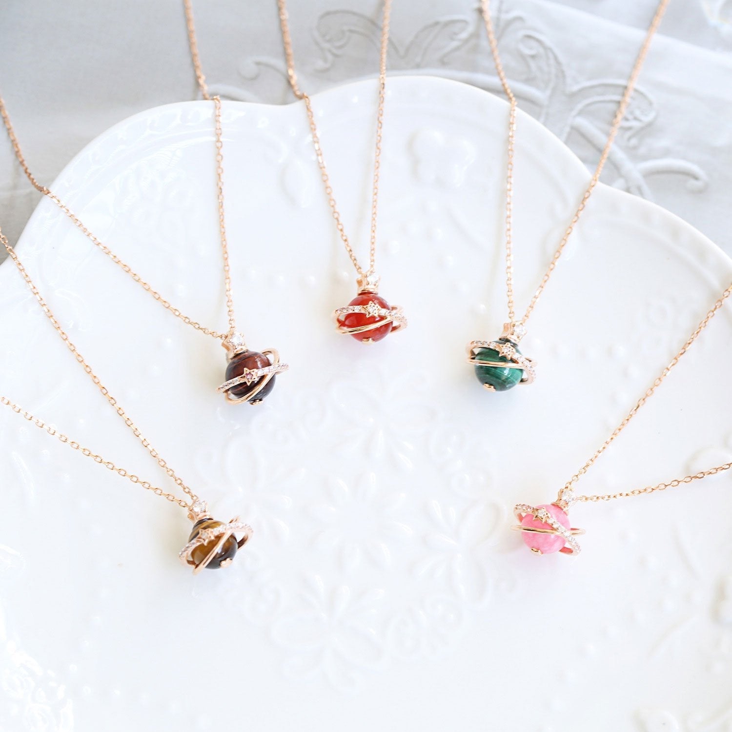 Celestial Gemstone Necklace