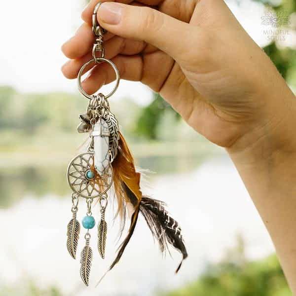 Bohemian Dream Catcher Keychain