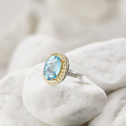 Royal Blue Topaz Ring