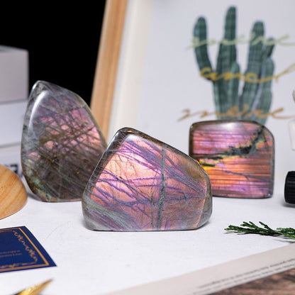 Purple Flash Labradorite Stones