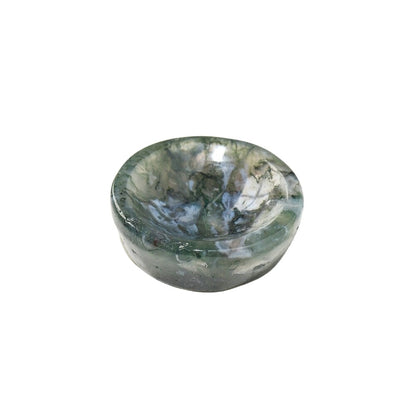 Aquatic Moss Agate Crystal Bowl