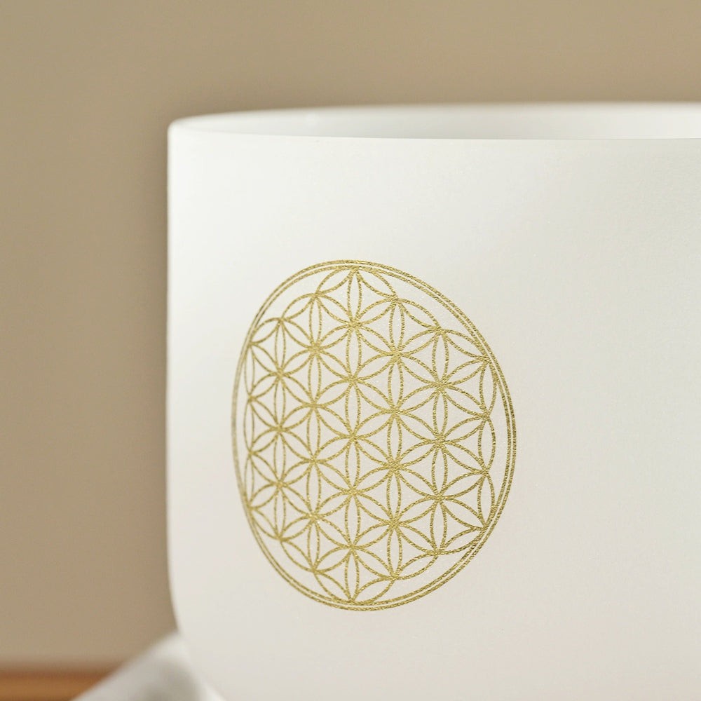 Flower of Life Crystal Singing Bowl