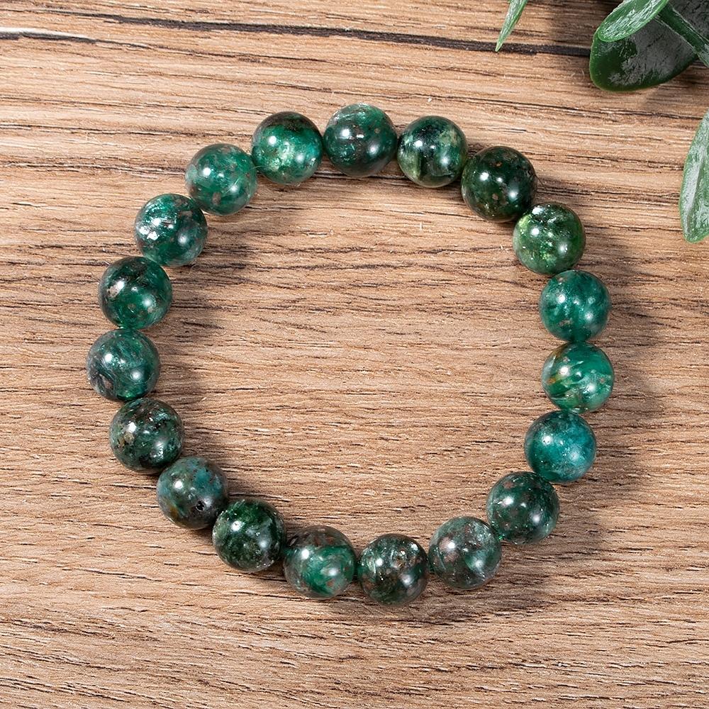 Green Emerald Bead Bracelet