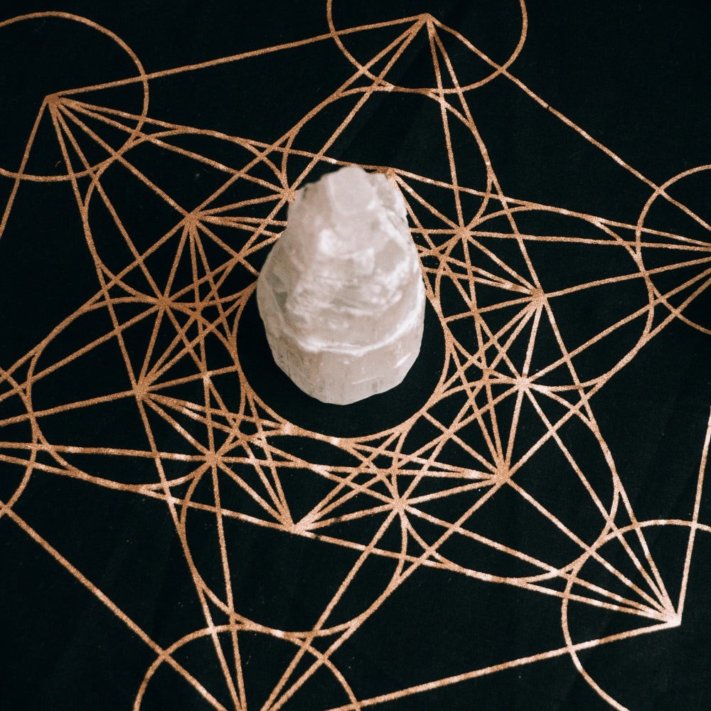 Metatron Crystal Grid Cloth Mat