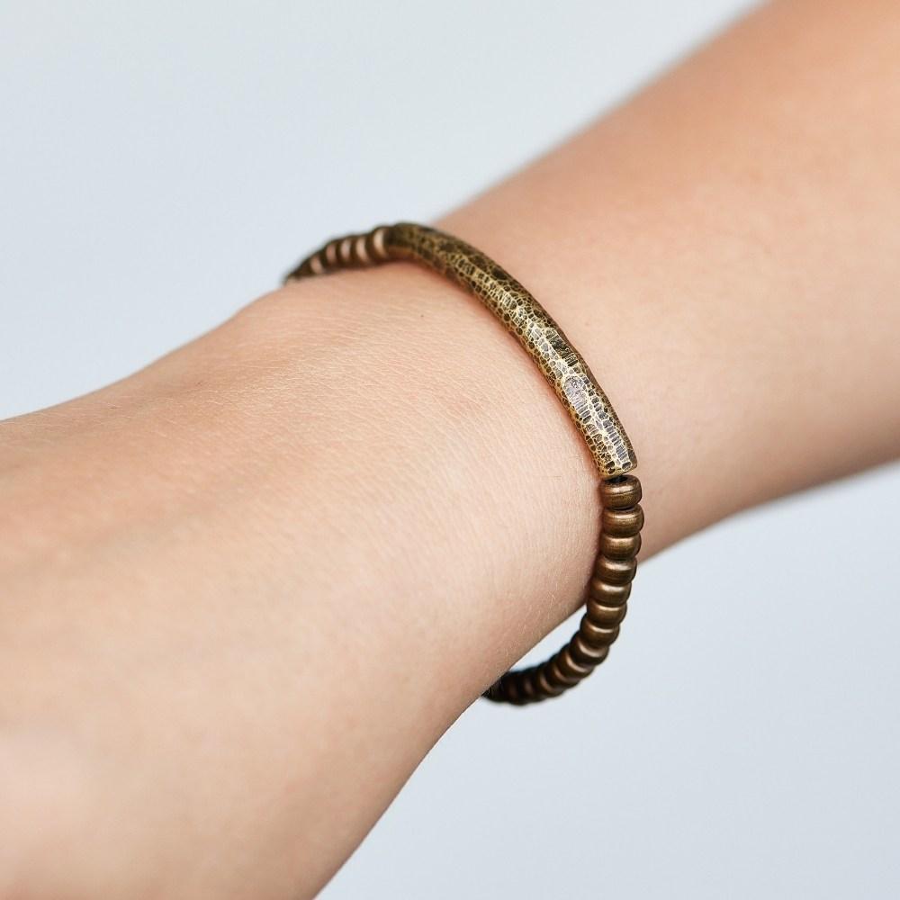 Minimal Copper Bracelet - Beads Jewelry