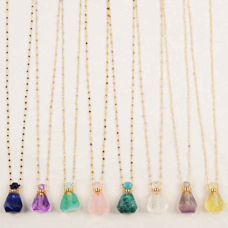 Crystal Perfume Bottle Necklaces