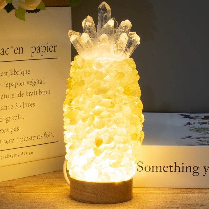 Natural Citrine Crystal Lamp