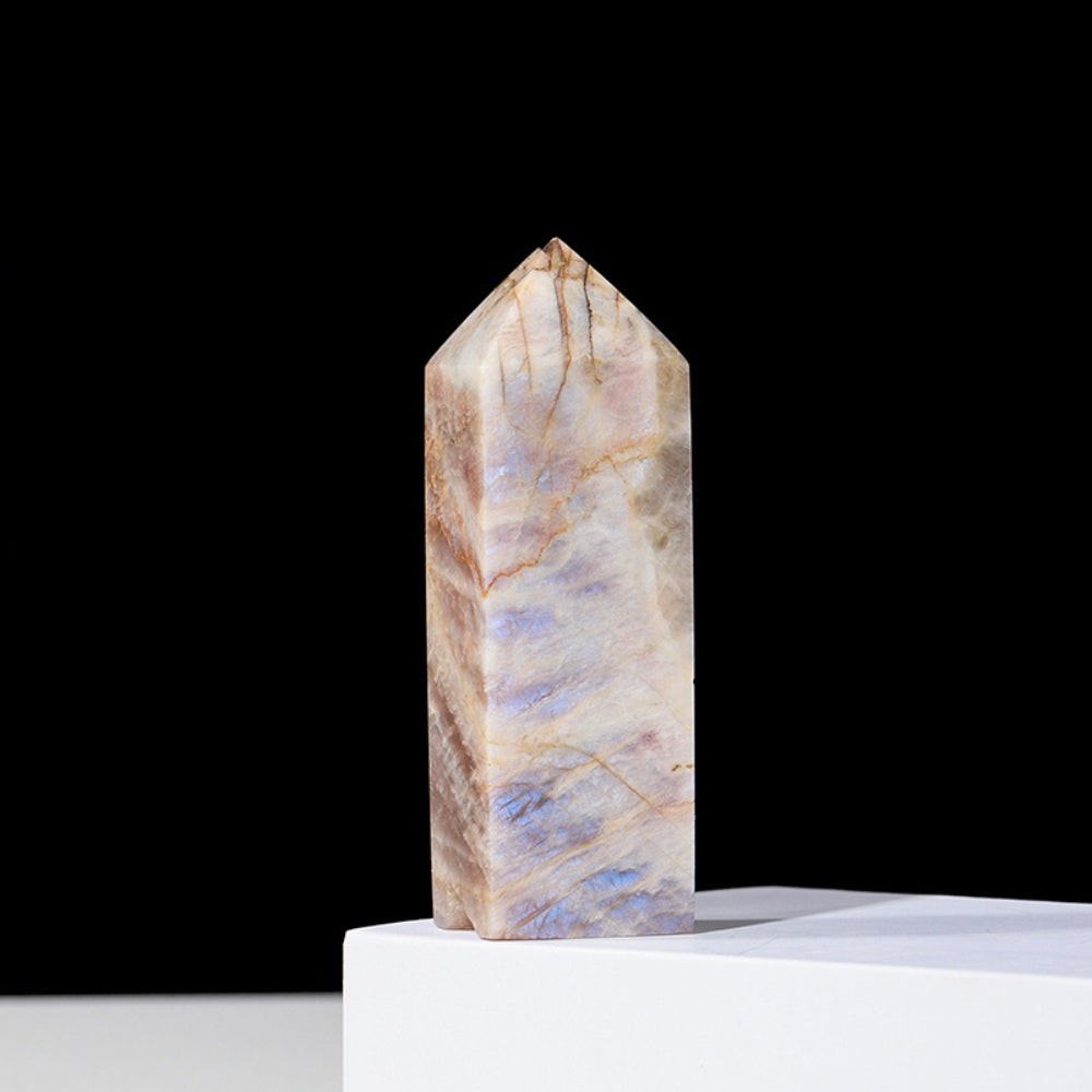 Natural Moonstone Crystal Tower