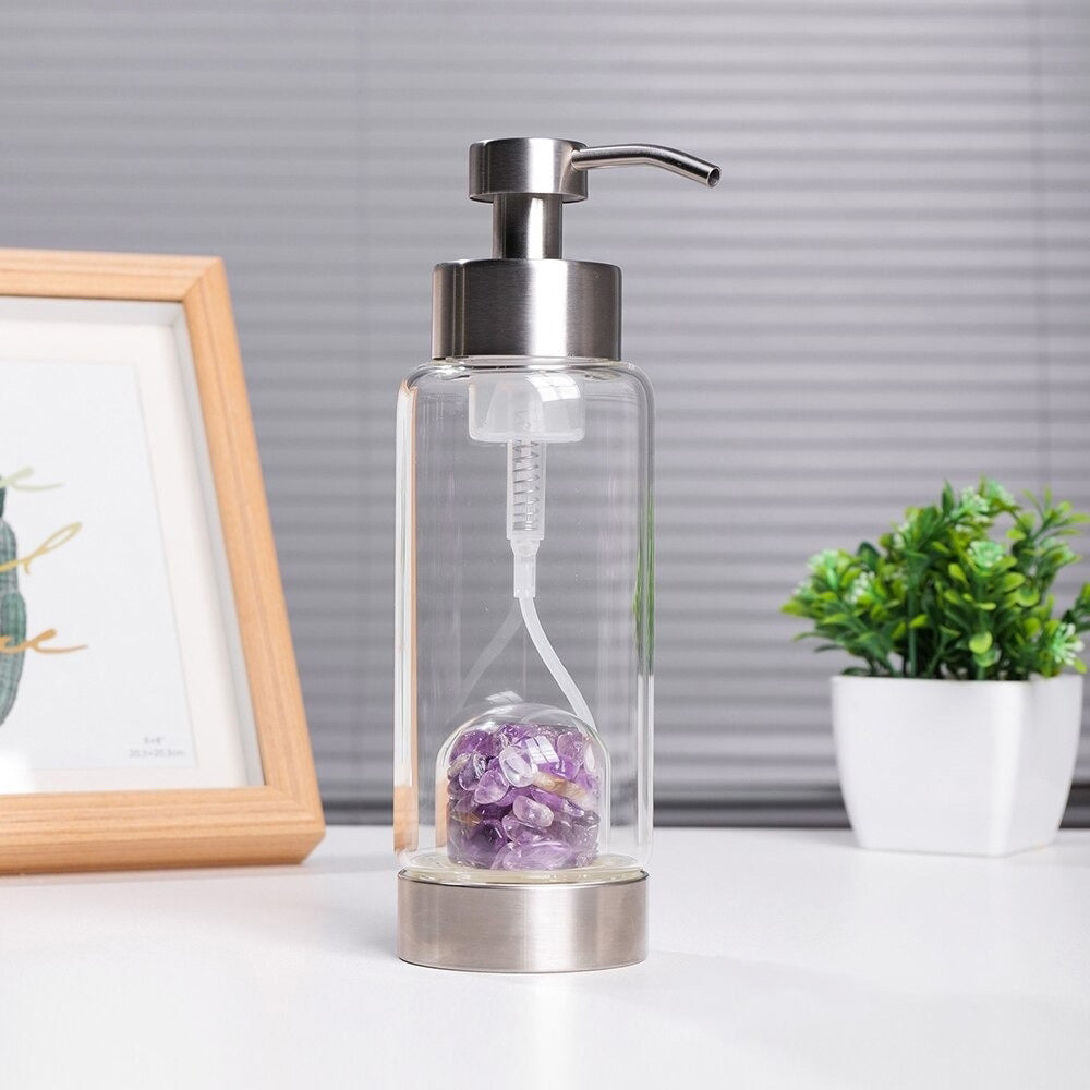 Shampoo and Soap Crystal Bottle Dispenser