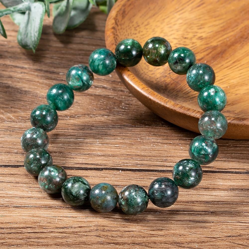 Green Emerald Bead Bracelet