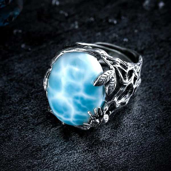 Transmitting Larimar Ring