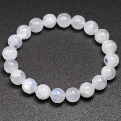 Rainbow Moonstone Bead Bracelet