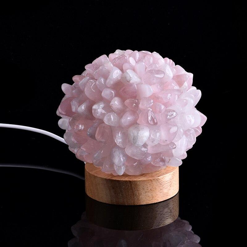 Natural Crystal Ball Lamp