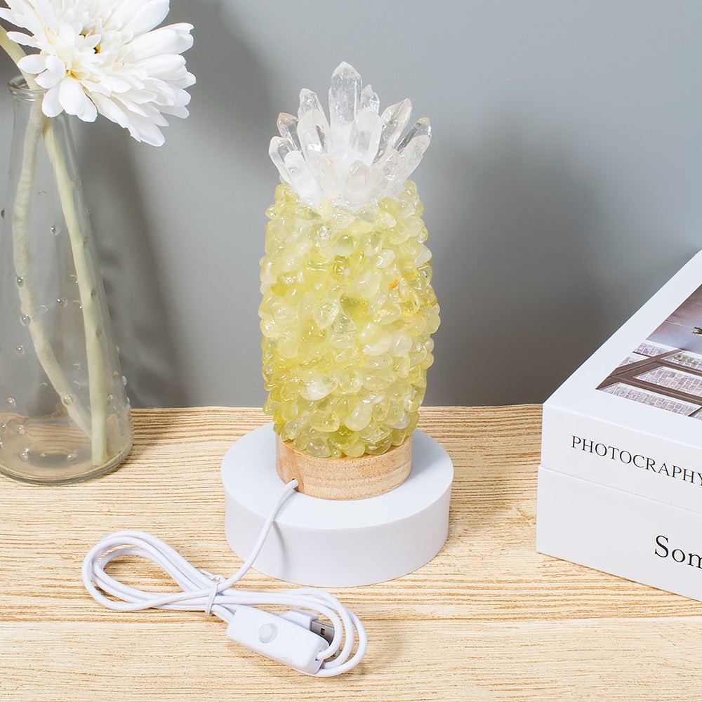 Natural Citrine Crystal Lamp