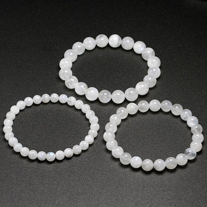 Rainbow Moonstone Bead Bracelets