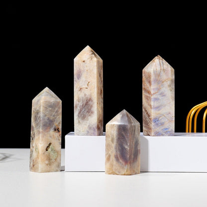 Natural Moonstone Crystal Tower