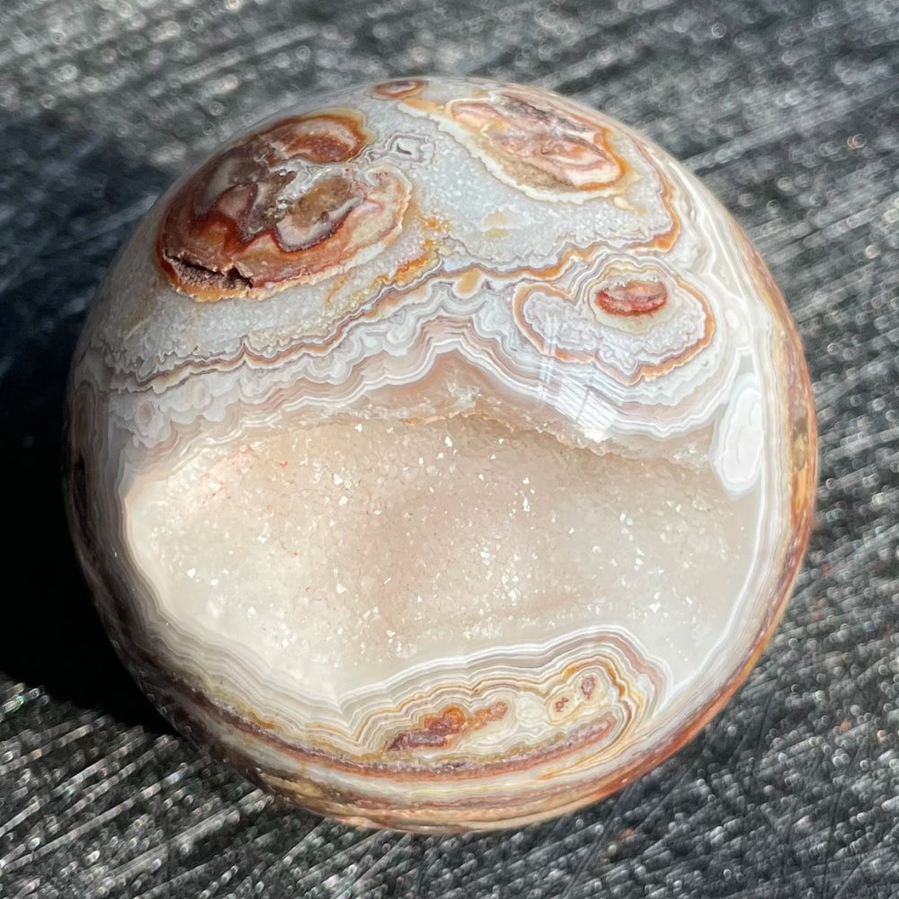 Vibrant Mexican Agate Crystal Ball