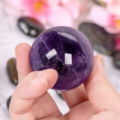 Polished Amethyst Crystal Ball