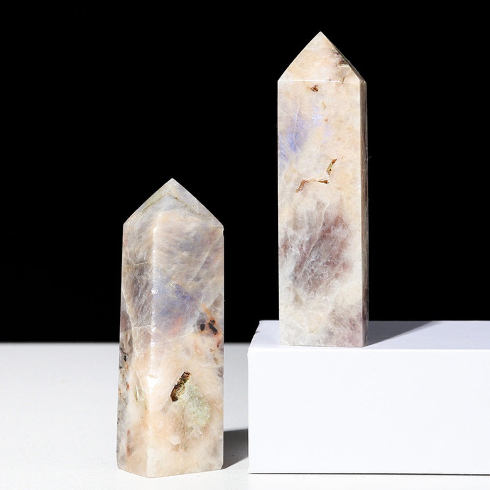 Natural Moonstone Crystal Tower