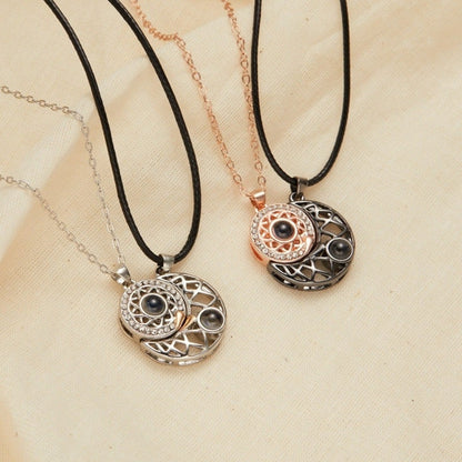 Magnetic Couple Matching Pendant Necklaces