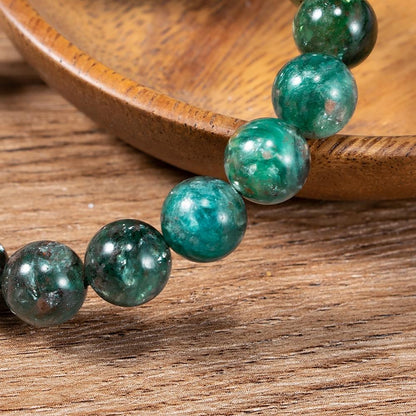 Green Emerald Bead Bracelet