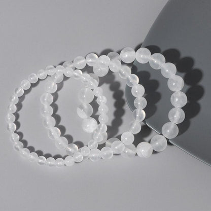 Selenite Crystal Bead Bracelets