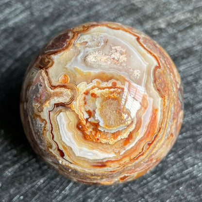 Vibrant Mexican Agate Crystal Ball