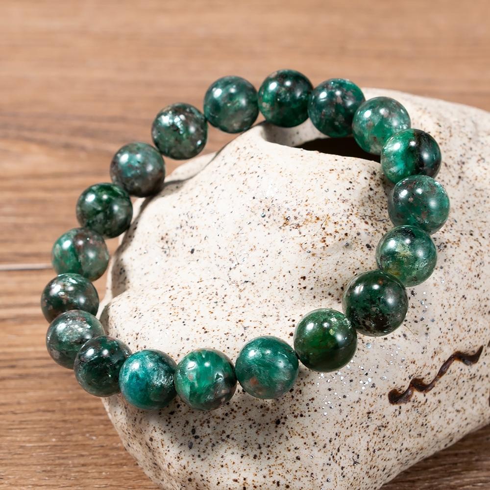 Green Emerald Bead Bracelet