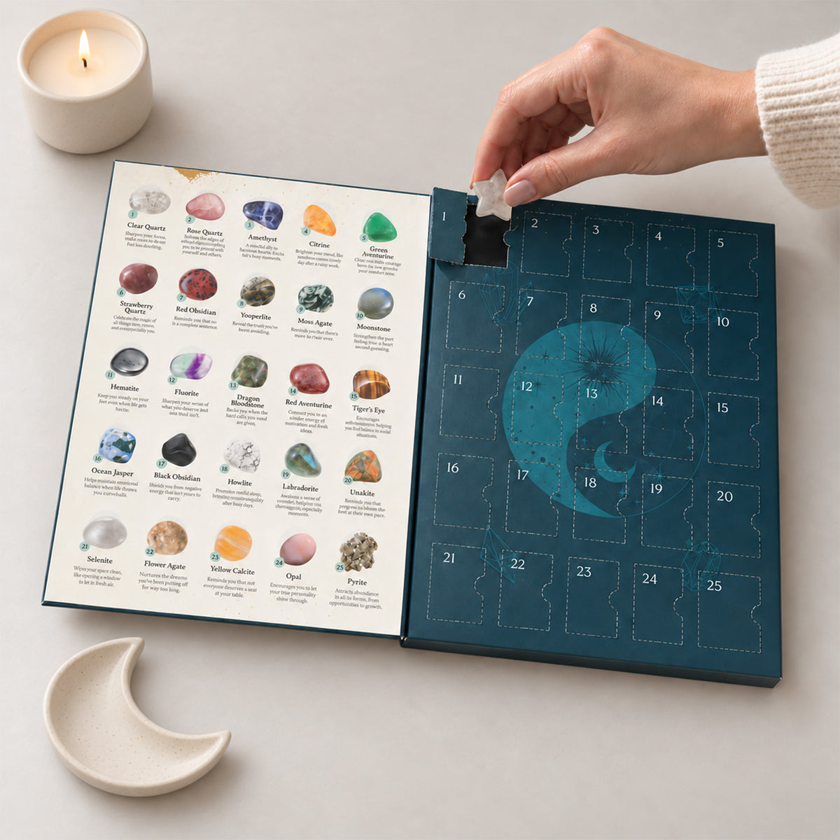 Crystal Advent Calendar + FREE Crystal Card Deck