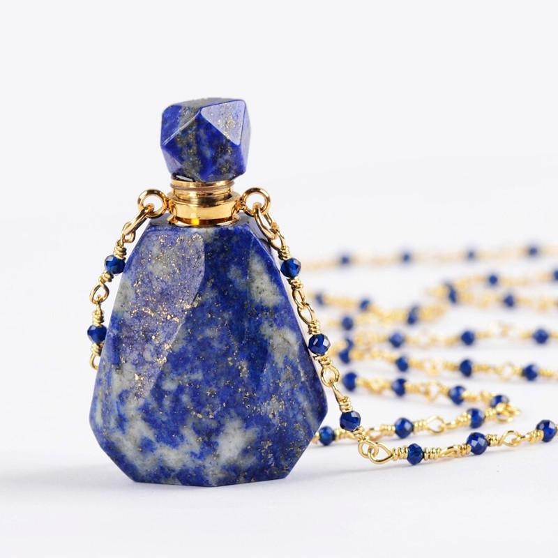 Crystal Perfume Bottle Necklace