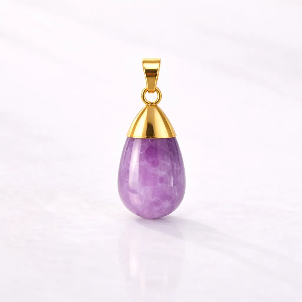 Custom Crystal Sterling Silver Pendant — Personalized Healing Jewelry