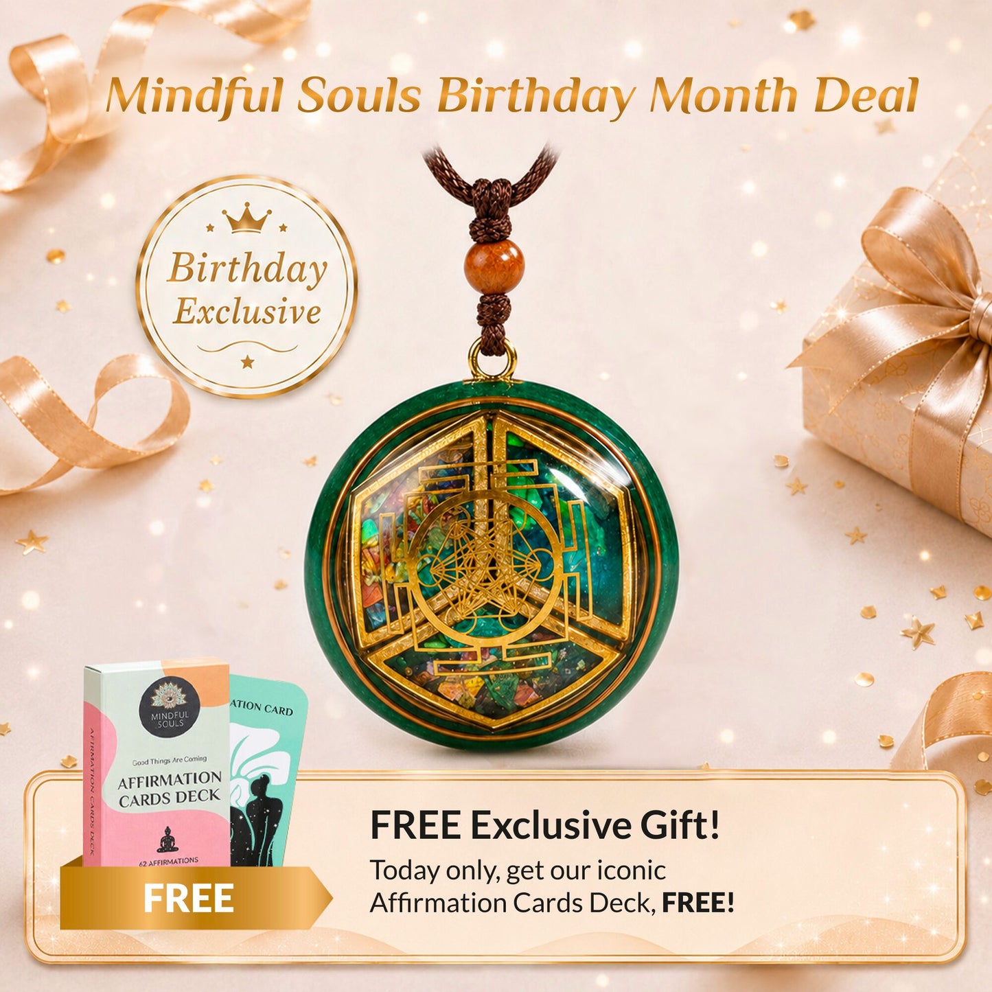 Manifestation Energy Duo: Magnetic Talisman + FREE Affirmation Deck