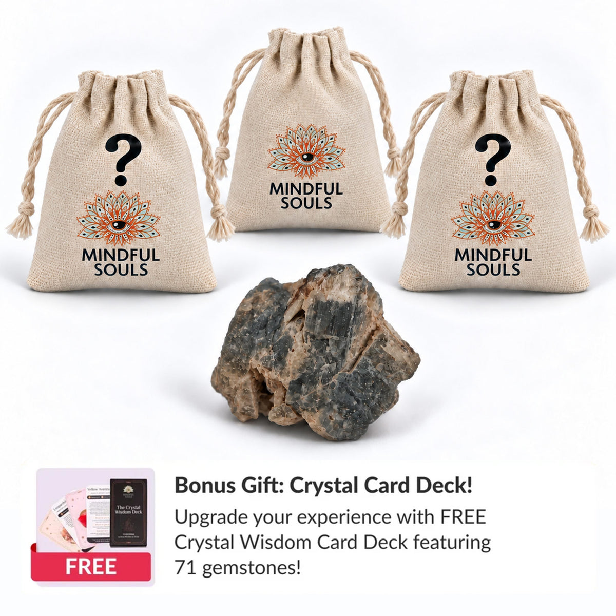 Grandidierite Crystal Mystery Bag + FREE Crystal Wisdom Deck