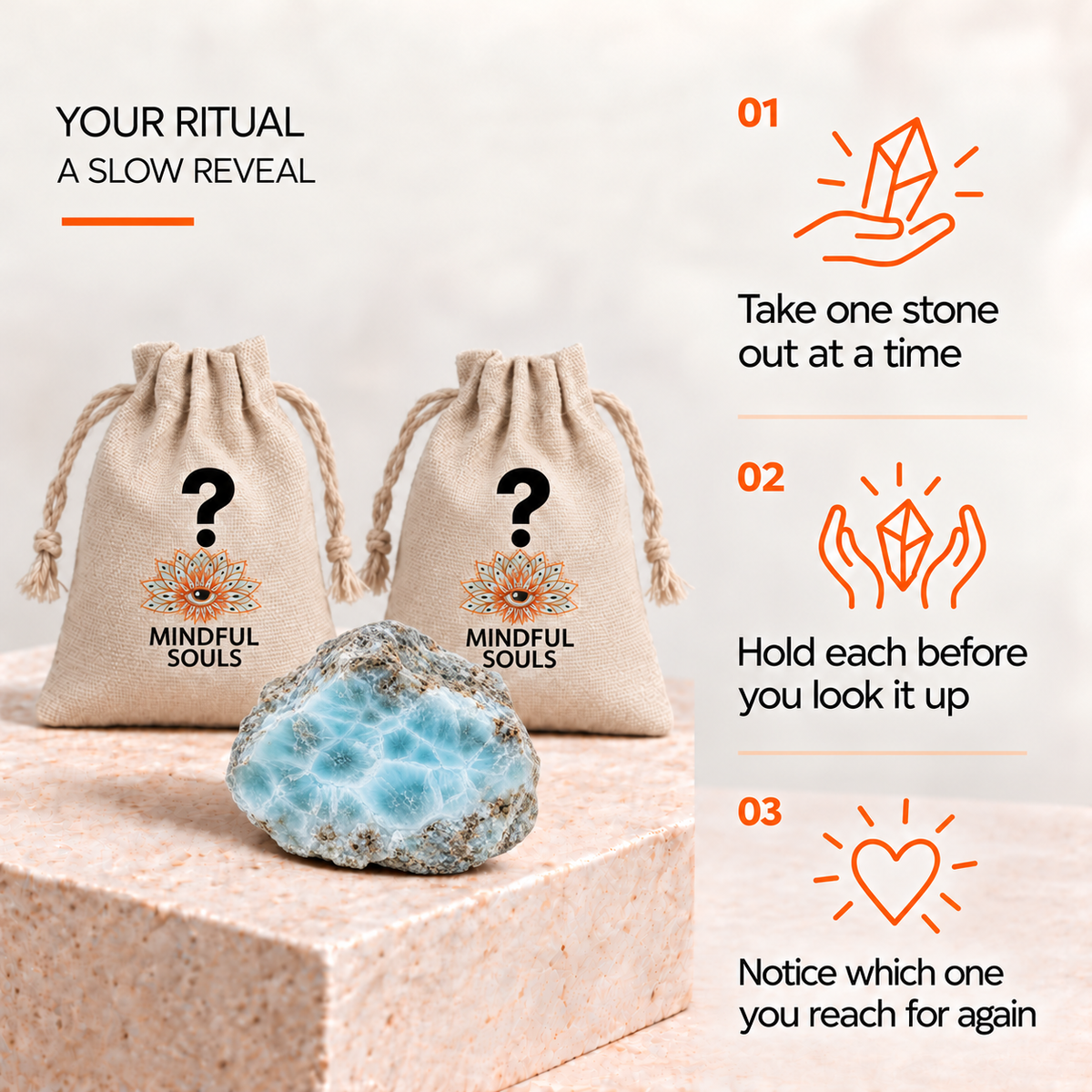Crystal Mystery Bag: Rare Larimar Edition