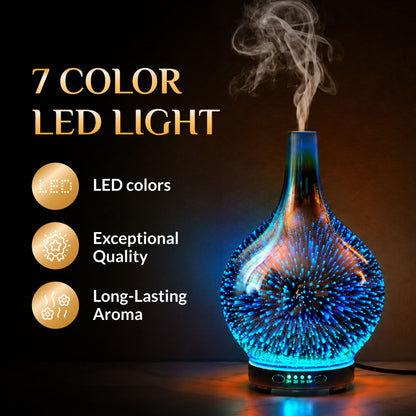 The Mystery Aroma Bundle: 3D Glass Aroma Oil Diffuser + FREE Surprise Gift