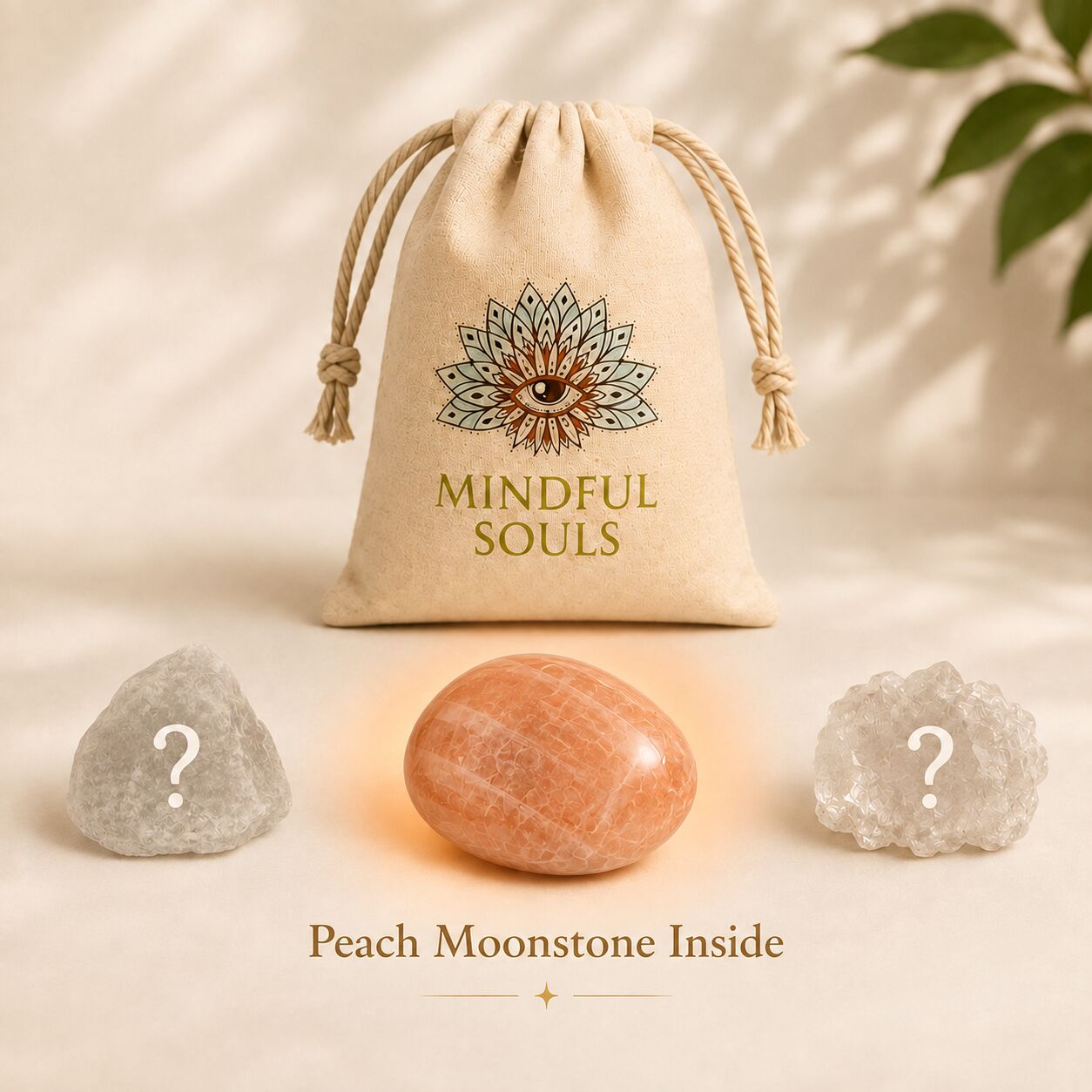 Crystal Mystery Bag: Peach Moonstone Edition