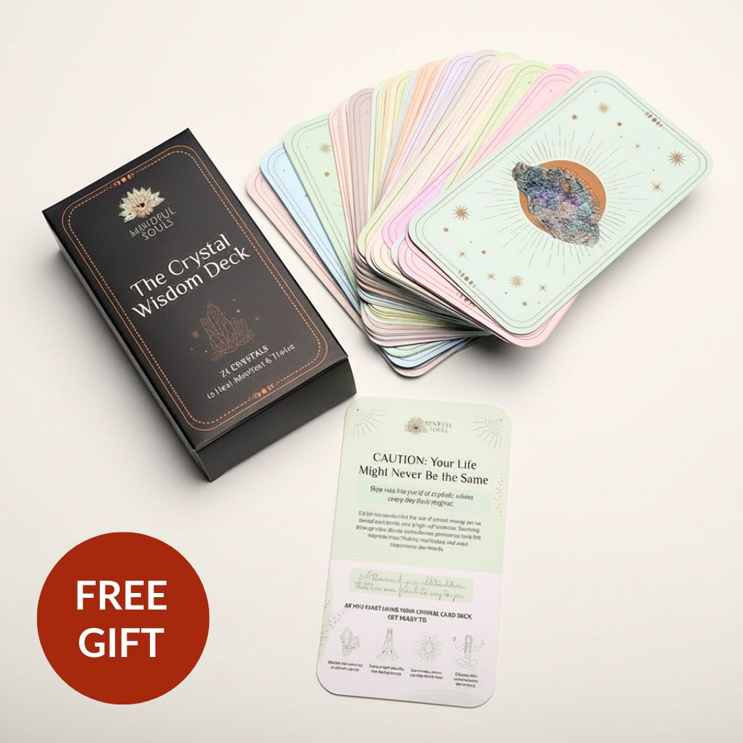 12 Bracelet Natural Crystal Set with Storage Box + FREE Crystal Wisdom Deck