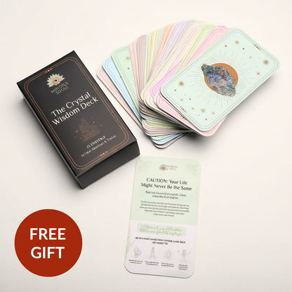 12 Bracelet Natural Crystal Set with Storage Box + FREE Crystal Wisdom Deck