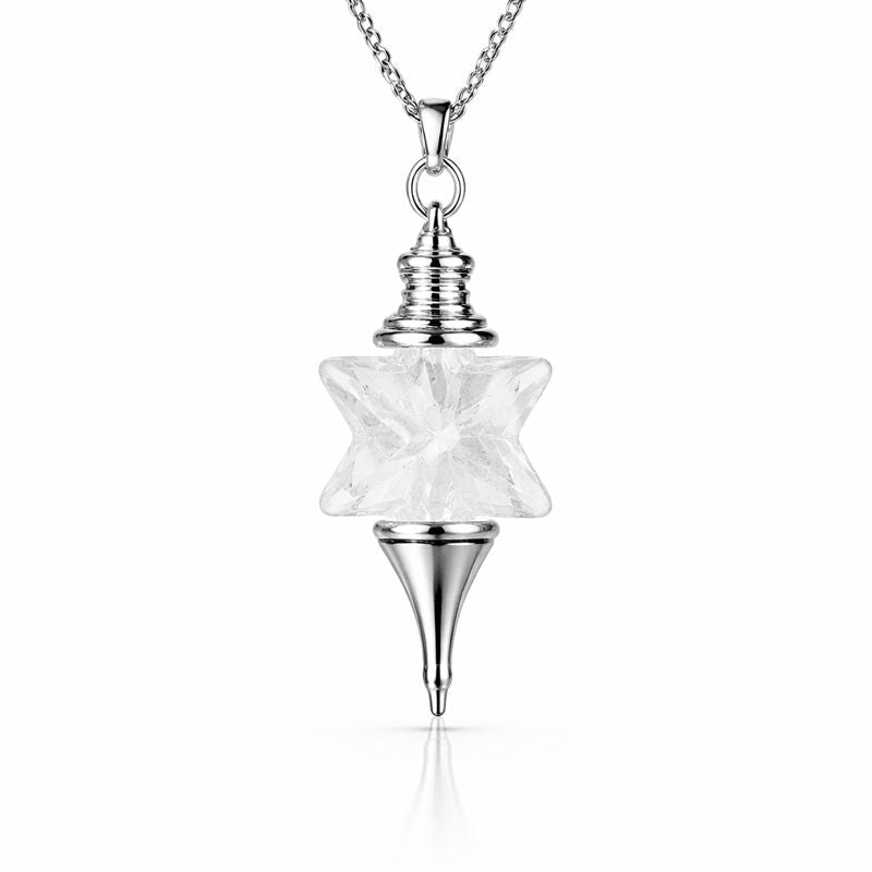 Natural Crystal Stone Divination Pendant — Unlock Your Inner Wisdom