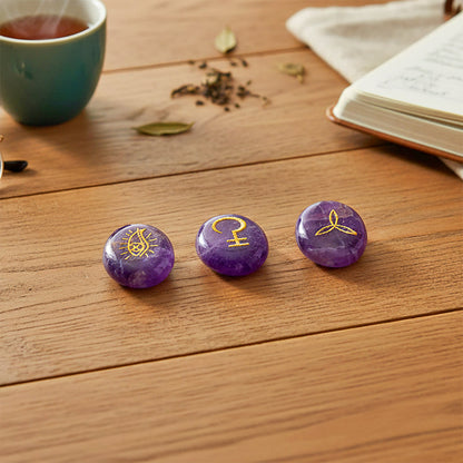 Sacred Symbol Pocket Crystal for Focus & Calm