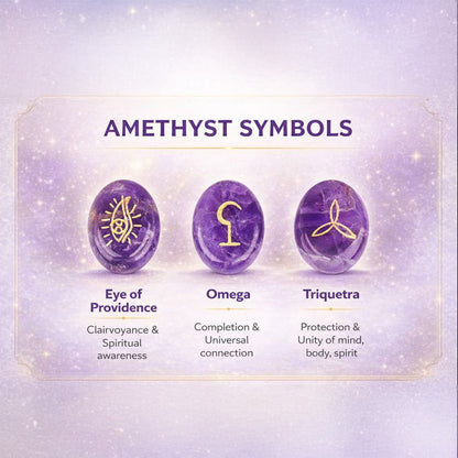 Sacred Symbol Pocket Crystal for Focus & Calm