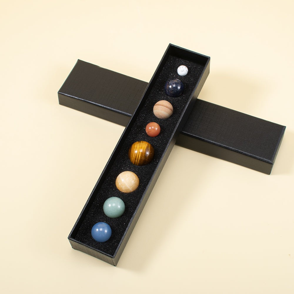 Natural Gemstone Solar System Set