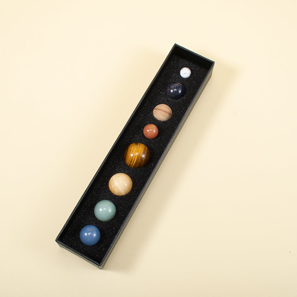 Natural Gemstone Solar System Set