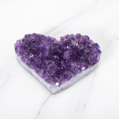 Amethyst Cluster Heart