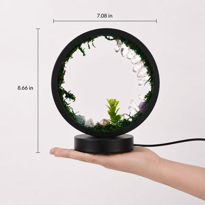 Natural Quartz Forest LED Lamp
