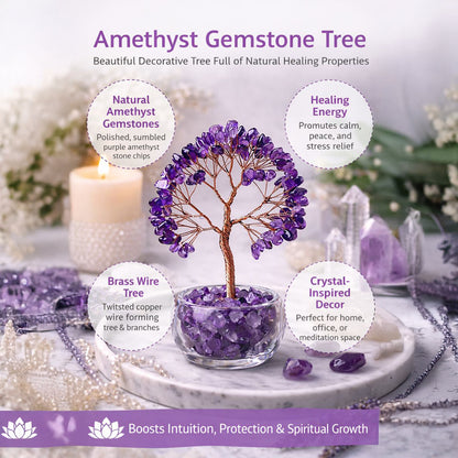 Crystal Money Tree for Abundance & Prosperity