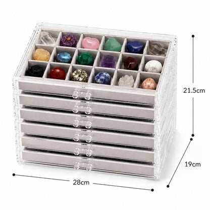 Crystal & Gemstone Display Case — Organized Elegance